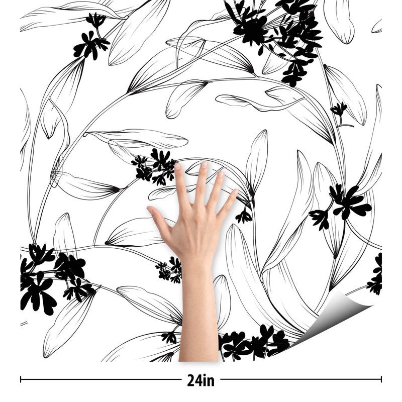 Carreau de papier peint glacé, L 2 pi x L 8,5 pi