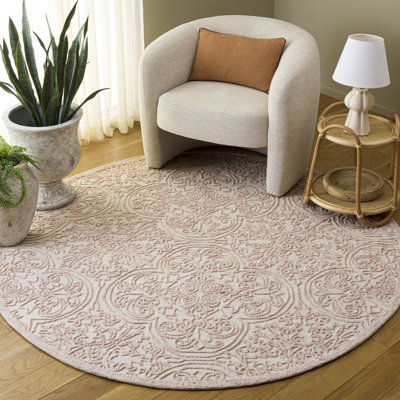 Tapis ivoire / rose Abdihafid Trace 101