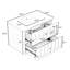 Meuble-lavabo de salle de bain avec lavabo et tiroir de rangement-538217902