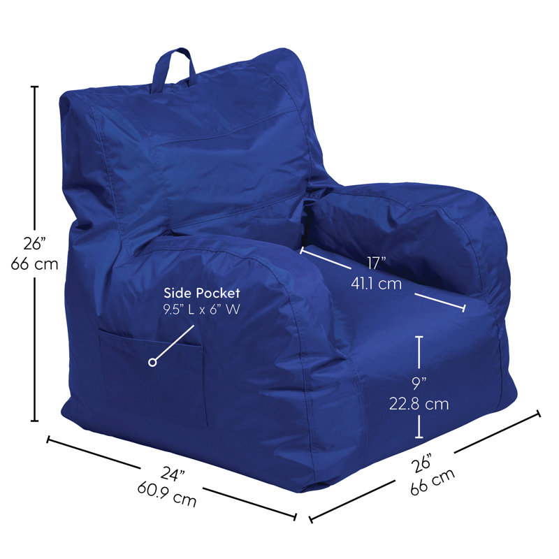 Cali Little Bear Bean Bag, Aqua Nylon, Big