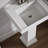 Tresham Ceramic 24" Pedestal Bathroom Sink with Overflow-19195655-10942090