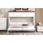 Lit escamotable simple avec 3 tiroirs, blanc