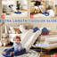 Glissoire de jeu d'intérieur bleue - L 68,9 po, construction réfléchie, capacité de charge de 66 lb, compacte et portable