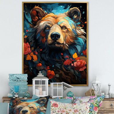 Pop Art, impression d'ours grizzly - 106913