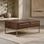 Table basse de style transitionnel taupe