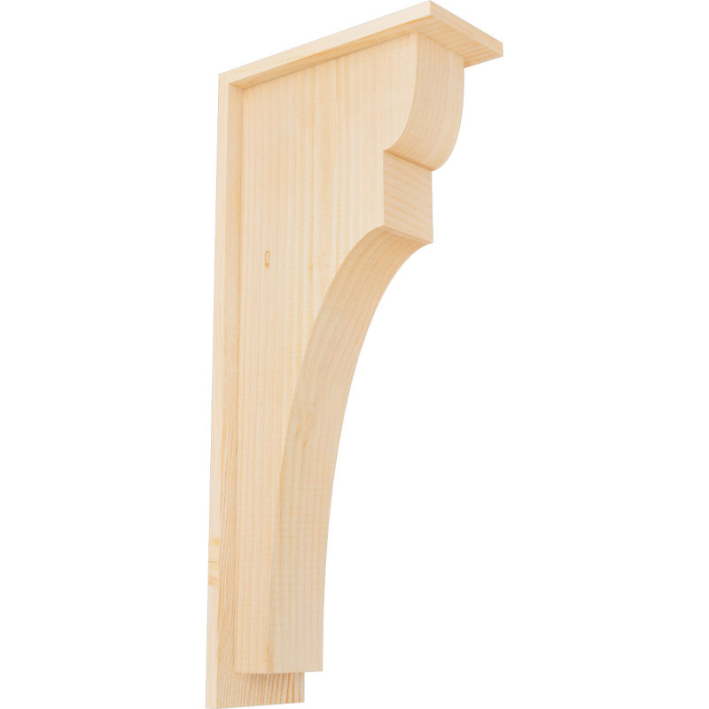 Yorkshire Yorktown avec plaque arrière, H 28 po x l 5,5 po x P 12 po, Sapin de Douglas, Lisse