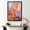 «Theatres Sunrise De Stijl», reproduction d'art sur toile
