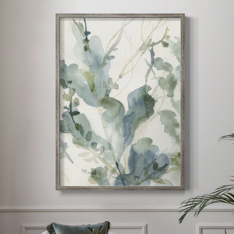 Underwater Botany IV, reproduction encadrée - bois massif, H 21 po x l 17 po