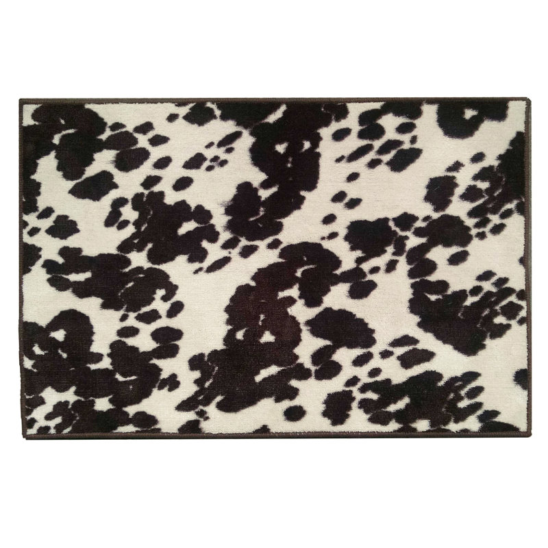 Tapis brun / beige en peau de vache