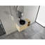 Meuble-lavabo mural de 107 cm avec lavabo en céramique artistique, 1 tablette de rangement et 45 poignées dissimulées. Expérience de salle de bain confortable. Matériau résistant aux égratignures et à l'eau pour les salles de bain.