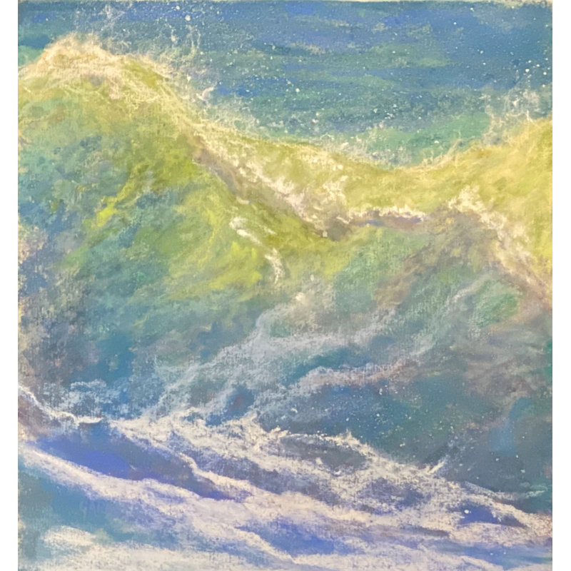 À l'aube d'une vague par Dina Gardner, H 21,25 po x l 17,25 po x P 0,875 po