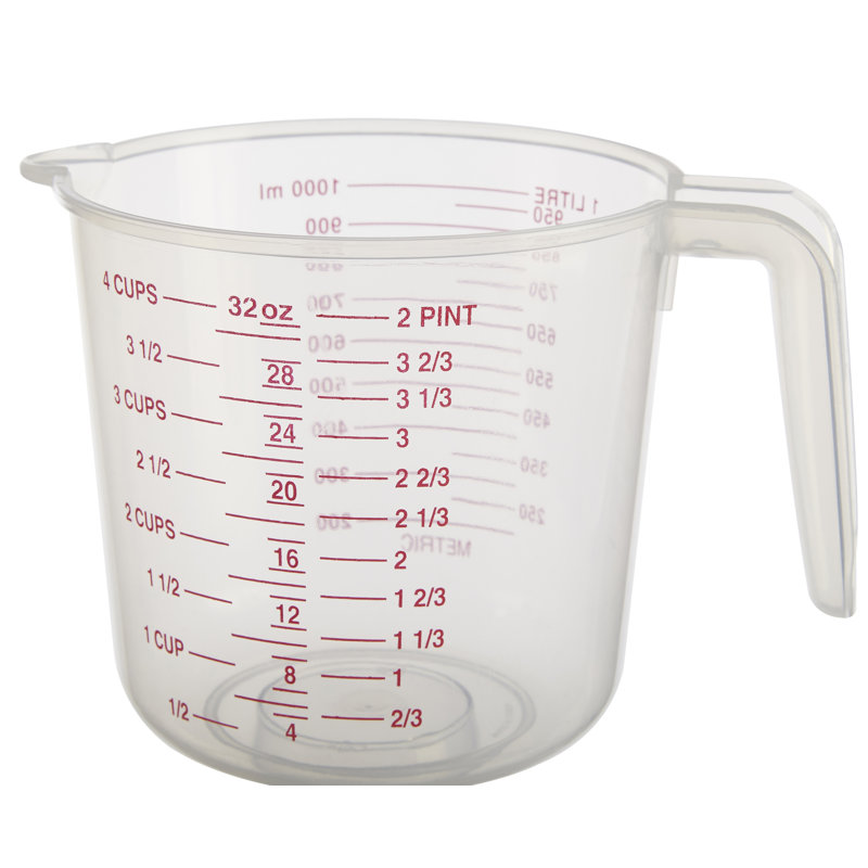 3-Piece Plastic Measuring Jug Set