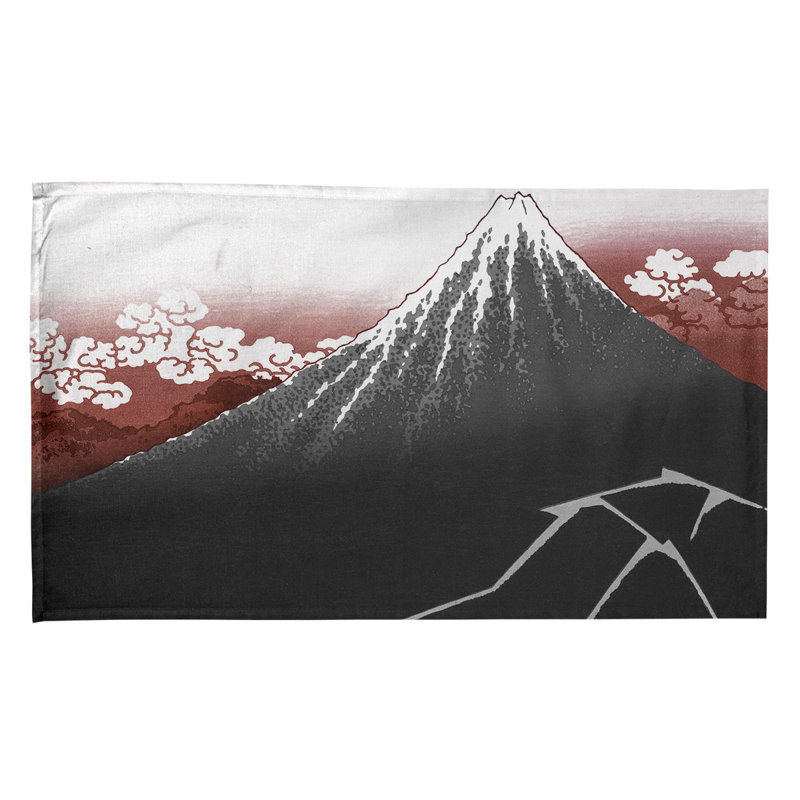 Torchon en dessous the Summit Lightning, Polyester sergé, Rouge/gris
