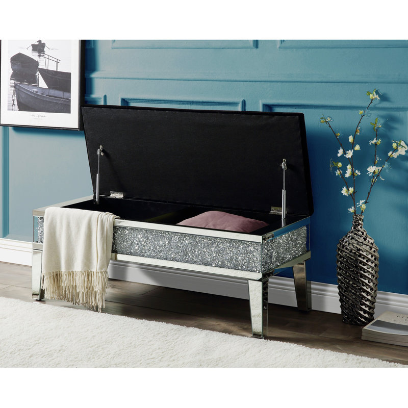 Brantley Upholstered Bench in Gray