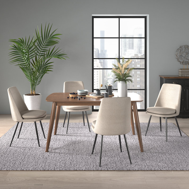 Ensemble de salle à manger Fairfield, Noyer foncé, Beige