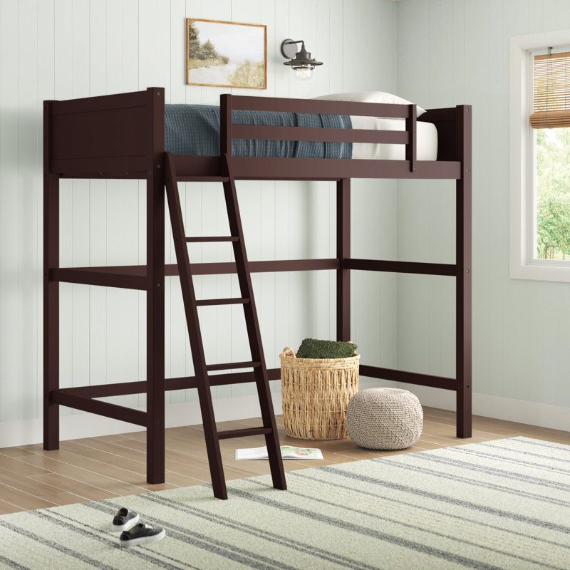 Lit mezzanine simple Mayweather par Sand & Stable ™, Espresso