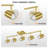 5 Light Track Lighting Fixtures Ceiling, LED Track Lighting Kit, No Bulb-107443522