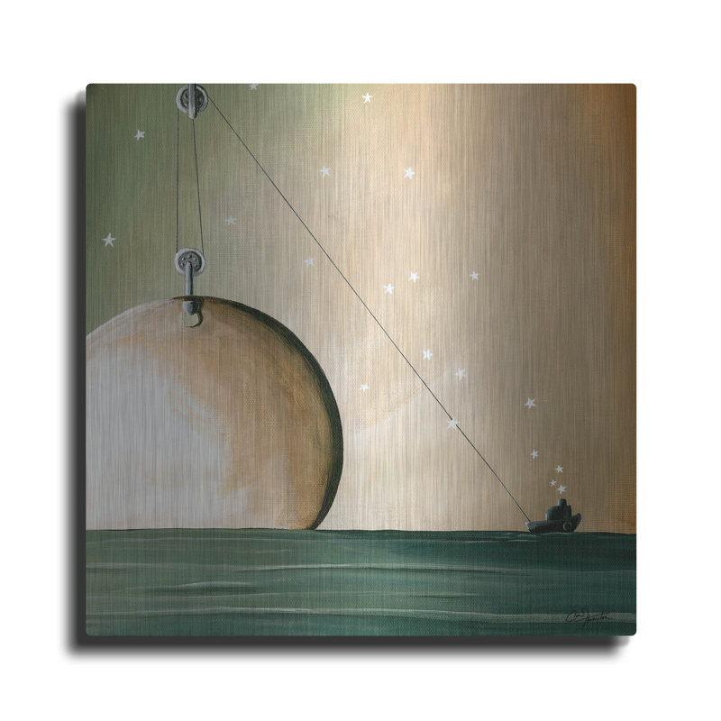 Art mural en métal «A Solar System» par Cindy Thornton, Wrought Studio, H 12 po x l 12 po