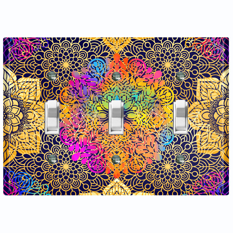 Plaque murale 3 lumières Mandala