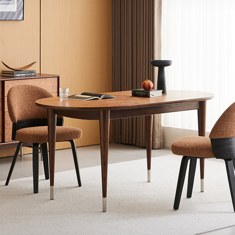 Bureau ovale multifonctionnel unique, H 29,92 po x l 62,99 po x P 33,46 po