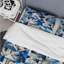 Ensemble de housse de couette à grille bleue et blanche Matrix-157496867