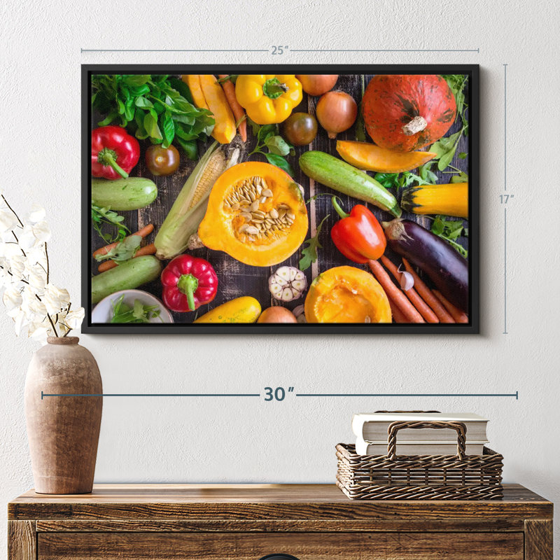 " Vegetable Jumble ", 17" H x 25" W