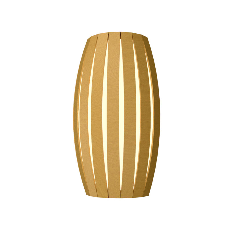 2 - Light LED Flush Mounted Sconce, Organic Gold
