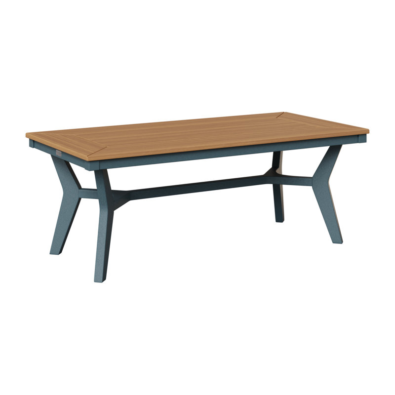 Table basse berlinoise Berlin, Ardoise, Teck naturel