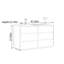 Armoire pratique à 6 tiroirs Bright Blue-284089921