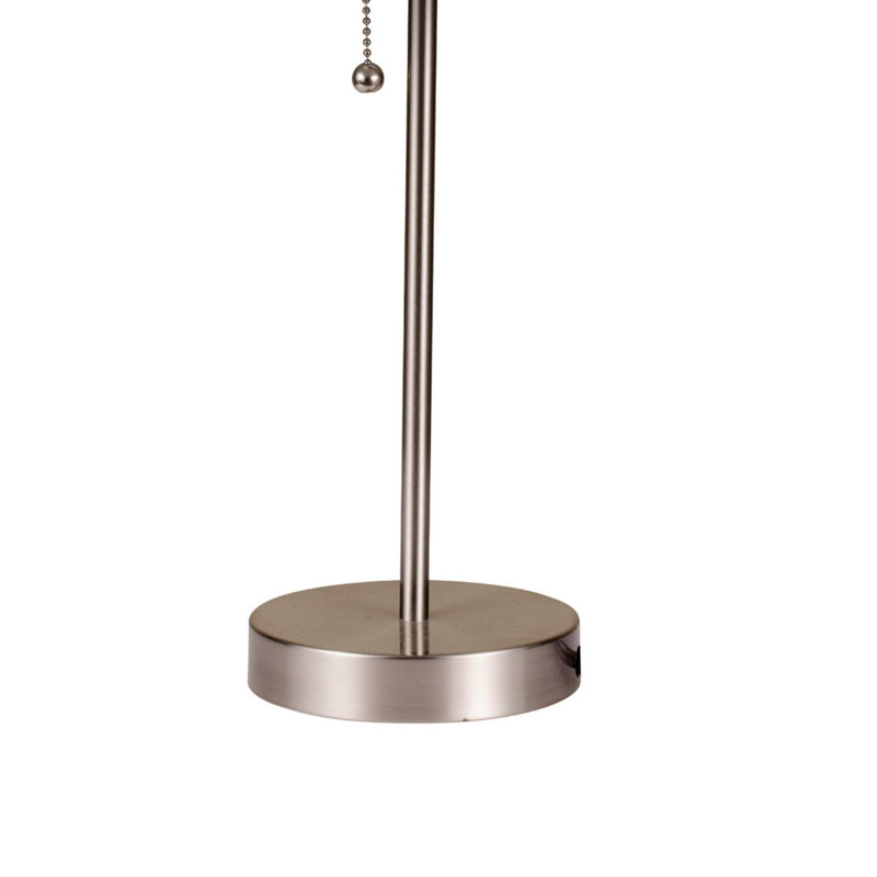 Lampe de table haute en métal, H 16 po x l 9 po x P 9 po, Noir, noir, noir, noir
