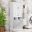 Armoire de rangement de salle de bain avec deux paniers à linge, portes et tiroirs - Home White Edition-178709777