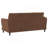 2-Piece Upholstered Crescent Arm Sofa Set