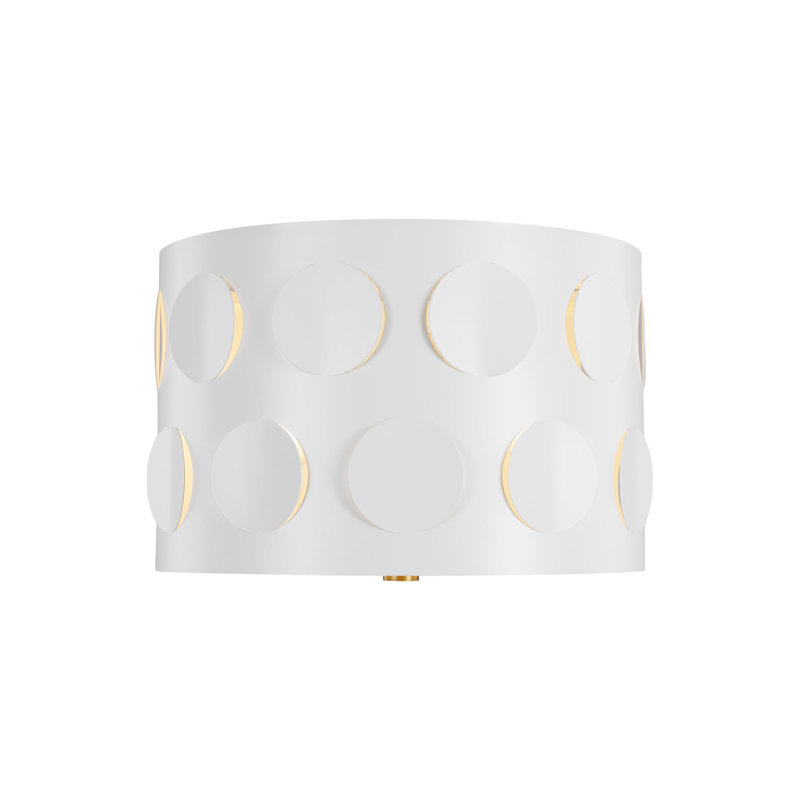 Plafonnier encastré 2 lumières 13,1 po Dottie, Bronze brillant