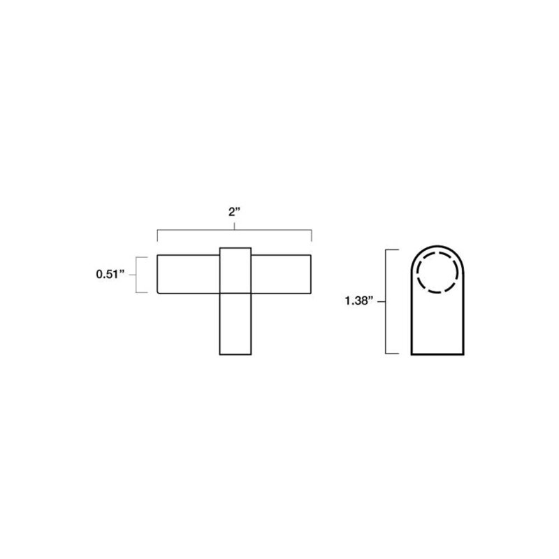 Clarity Acrylic Bar Knob, Polished Nickel/Clear Acrylic