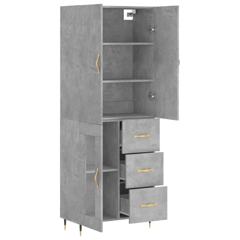 Meenah 69.5cm Sideboard, Concrete Grey