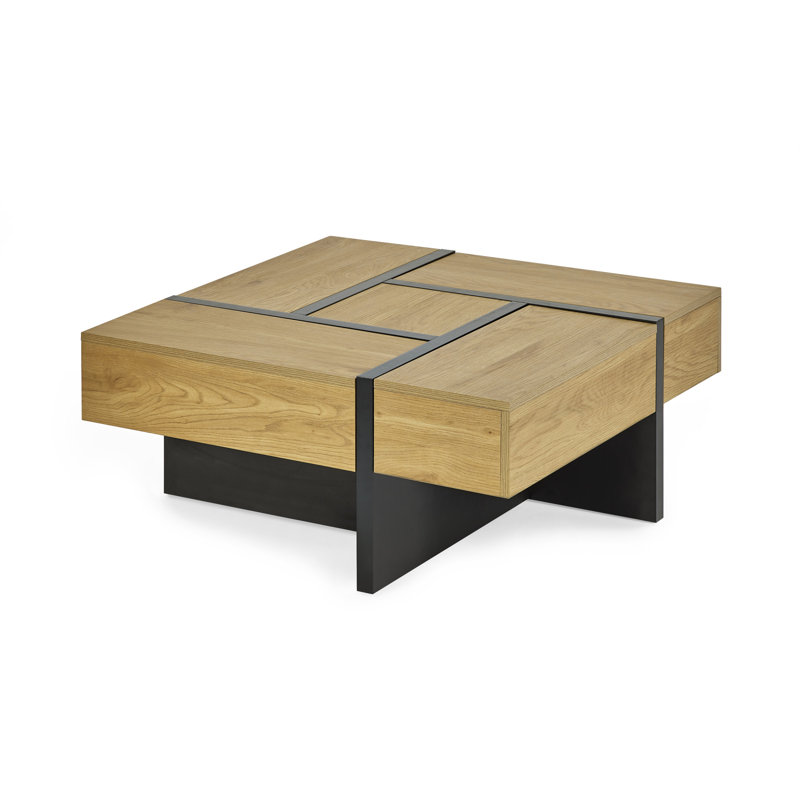 Solid Coffee Table with Storage