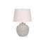 Lighting, 22 po, lampe de table, béton crème, abat-jour ivoire / crème, moderne