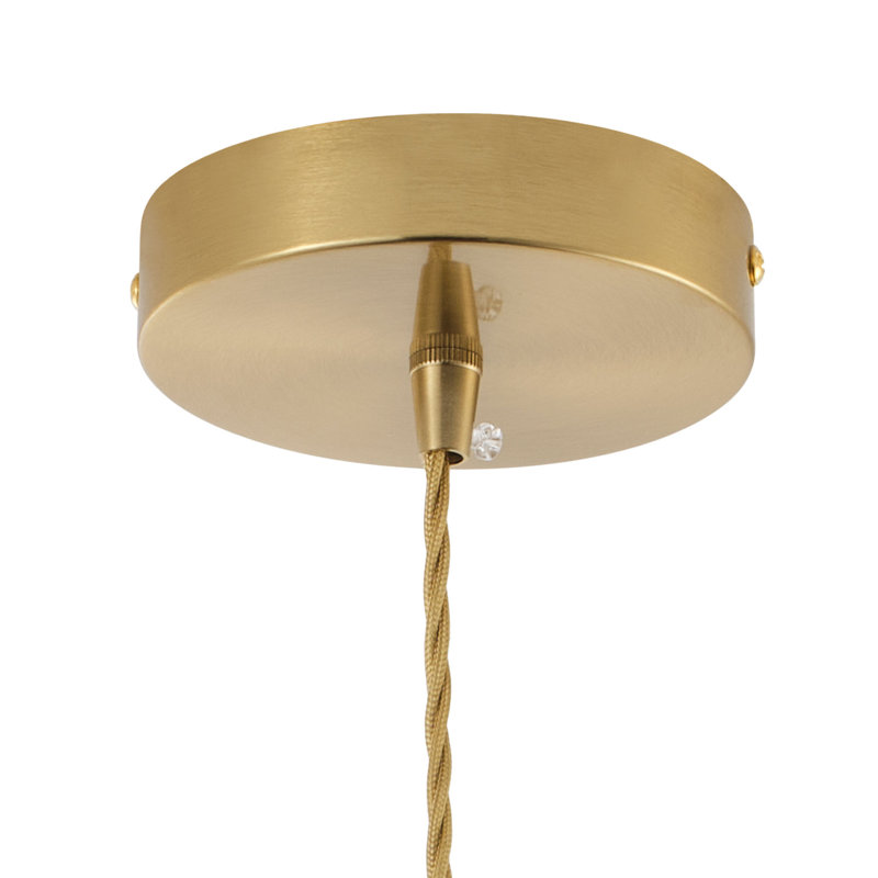 1-Copper transparent glass dimmable pendant light