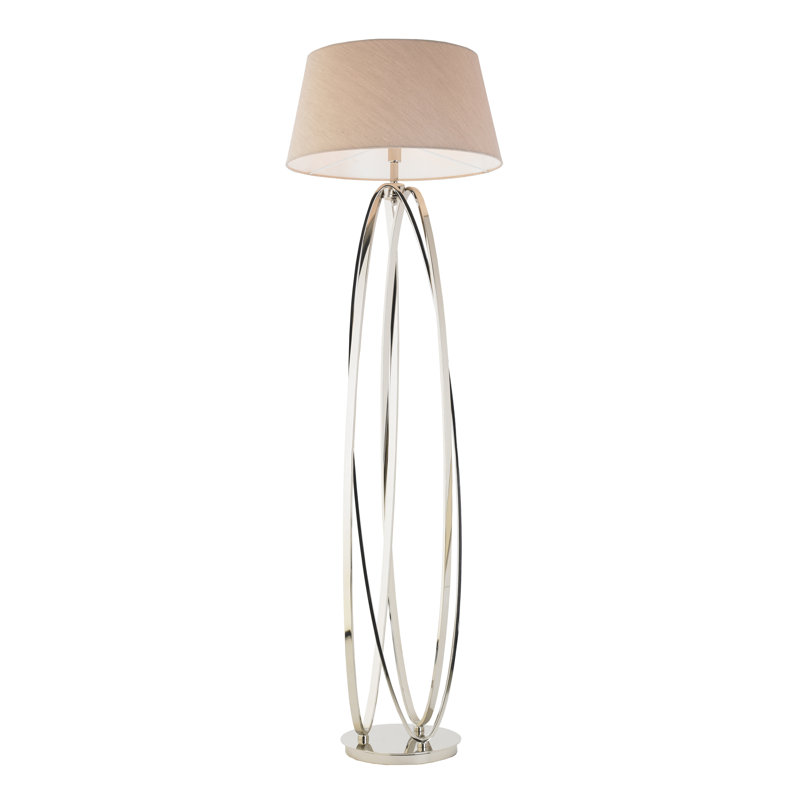Raphael 156cm Nickel Traditional Floor Lamp