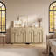 30,3 po Armoire de rangement avec 1 tablette et garniture dorée Accent Cabinet Office-272775529-273404030