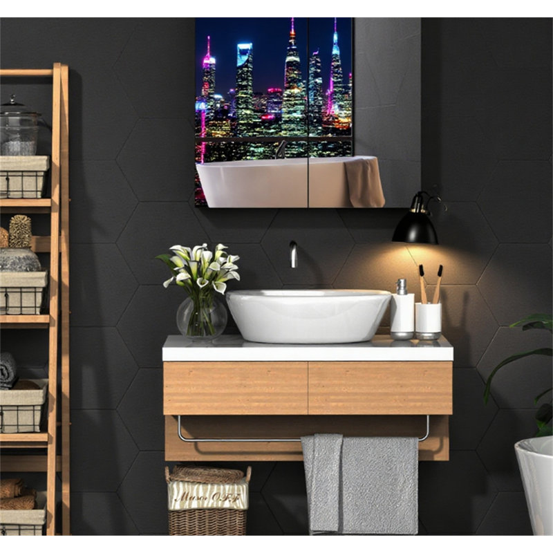 Armoire de salle de bain avec miroir