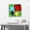Lime vert, rouge, bleu, princesse, diamant taillé, impression sur toile tendue
