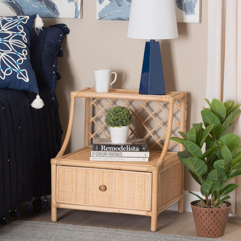 Lili 21.6'' W Wicker / Rattan Nightstand