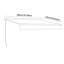 Dakota Fields 200cm W x 150cm D Polyester Cover Retractable Freestanding Awning-759411801