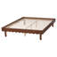 Base de lit plateforme en bois avec bordure festonnée Baxton Studio Lozoya