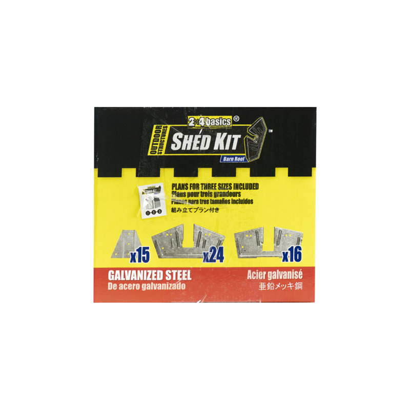 DIY Barn Roof Shed Kit with Galvanized Steel Connectors