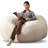 Bean Bag Chair, Memory Foam Filled, Large Beanbag Chairs For Adults And Teens, Soft Sofa With Removable Flannel Cover, Round Couch For Living Room Bedroom College Dorm-698306655-698306653