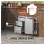 Combo de rangement de cuisine 29,5 po pour l'extérieur - Porte pour îlot de barbecue en acier inoxydable et unité à triple tiroir avec support de réservoir de propane