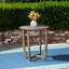 Grey Rustic Wood Table - 27.5'' Design With Appearance