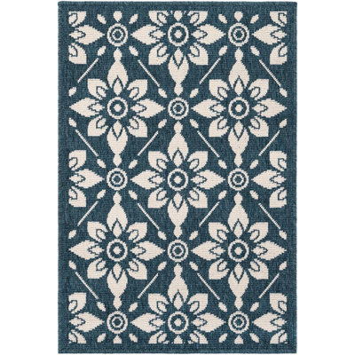 Tapis d'extérieur noir / bleu Aucun